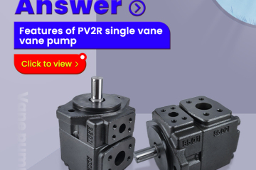 Características de la bomba de paletas de paleta simple PV2R