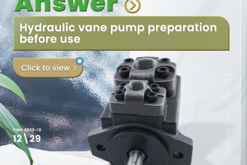 Preparação da bomba hidráulica de palhetas antes do uso