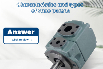 Características y tipos de bombas de paletas