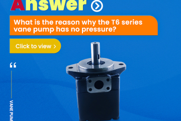 ¿Cuál es la razón por la que la bomba de paletas de la serie T6 no tiene presión?