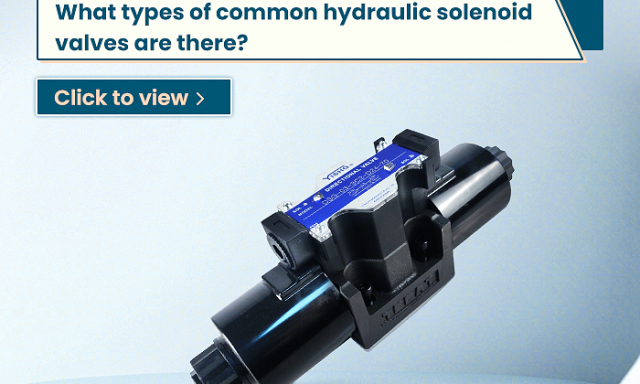 ¿Qué tipos de electroválvulas hidráulicas comunes existen?