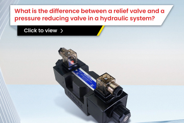 Qual é a diferença entre uma válvula de alívio e uma válvula redutora de pressão em um sistema hidráulico?