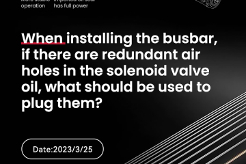 Ao instalar o barramento, se houver furos de ar redundantes no óleo da válvula solenóide, o que deve ser usado para tampá-los?
