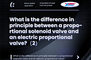 Qual é a diferença em princípio entre uma válvula solenoide proporcional e uma válvula elétrica proporcional? (2)