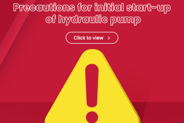 Precauções para o arranque inicial da bomba hidráulica