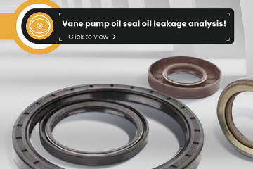 Análise de vazamento de óleo do selo de óleo da bomba de palhetas!