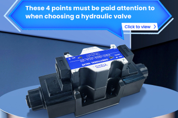 Esses 4 pontos devem ser observados ao escolher uma válvula hidráulica