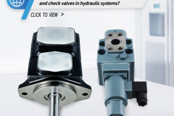 Quais são os usos gerais das bombas de palhetas e válvulas de retenção da série T6 em sistemas hidráulicos?