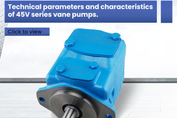 Parâmetros técnicos e características das bombas de palhetas da série 45V