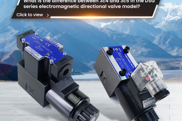 Qual é a diferença entre 3c4 e 3c5 no modelo de válvula direcional eletromagnética da série DSG?