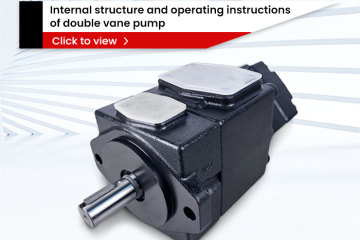 Estrutura interna e instruções de operação da bomba de palhetas duplas