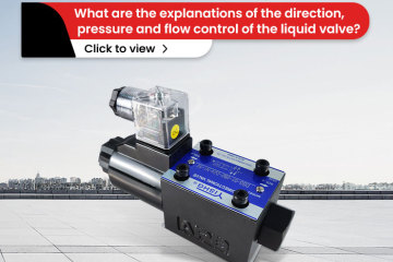 Quais são as explicações sobre a direção, pressão e controle de fluxo da válvula de líquido?