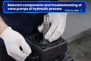 Componentes relevantes e solução de problemas de bombas de palhetas de prensas hidráulicas