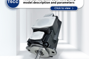 Descrição e parâmetros do modelo da bomba de palhetas T6CC 028 010 1R00 C100