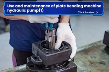 Uso e manutenção da bomba hidráulica da máquina dobradeira de placas (1)