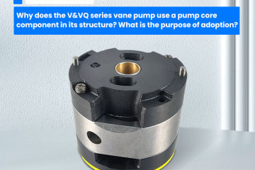 Por que a bomba de palhetas da série V&VQ usa um componente central da bomba em sua estrutura? Qual é o propósito da adoção?