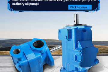 Qual é a diferença entre a bomba de palhetas da série V&VQ e a bomba de óleo comum?