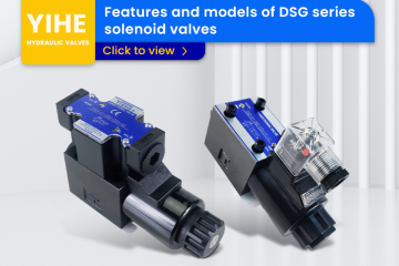 Características e modelos de válvulas solenóides da série DSG