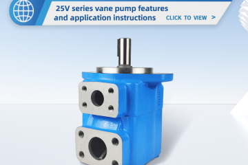 Recursos e instruções de aplicação da bomba de palhetas da série 25V