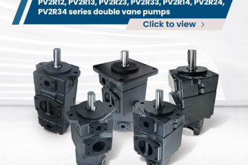 Bombas de palhetas duplas série PV2R12, PV2R13, PV2R23, PV2R33, PV2R14, PV2R24, PV2R34