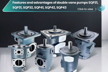 Características e vantagens das bombas de palhetas duplas SQP21, SQP31, SQP32, SQP41, SQP42, SQP43