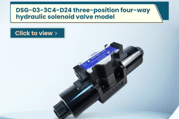 DSG-03-3C4-D24 three-position four-way hydraulic solenoid valve model