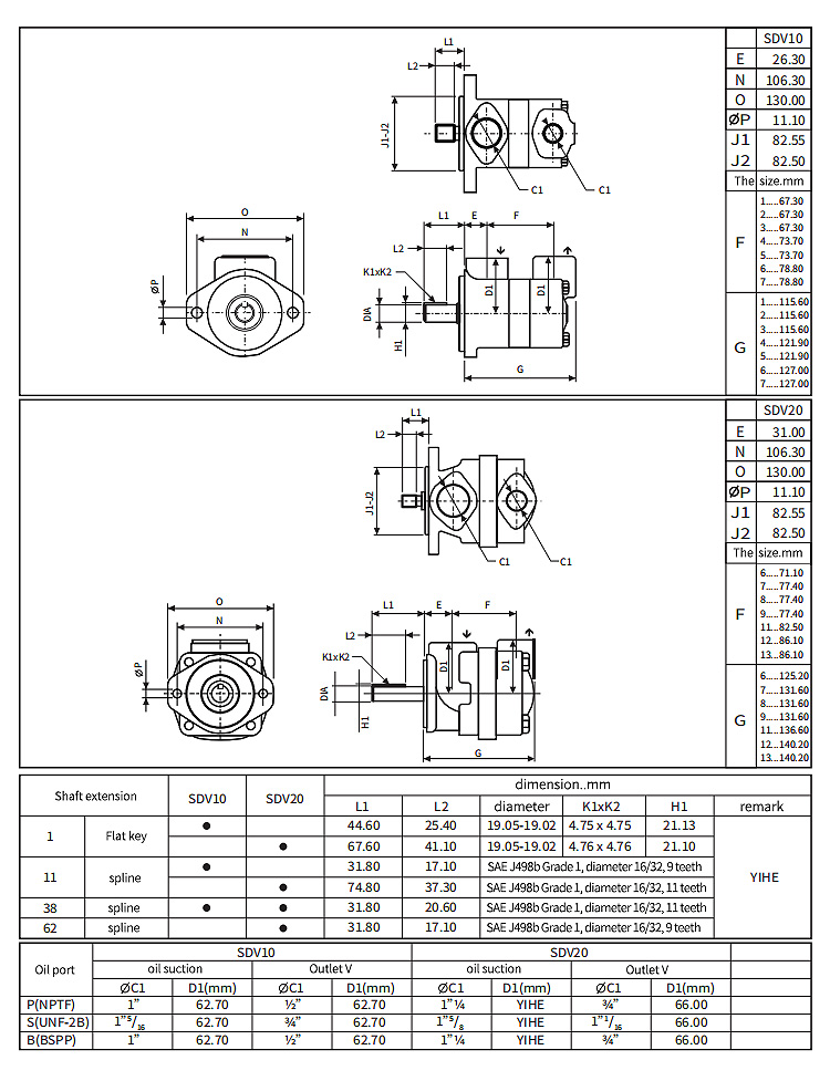 High pressure oil pump