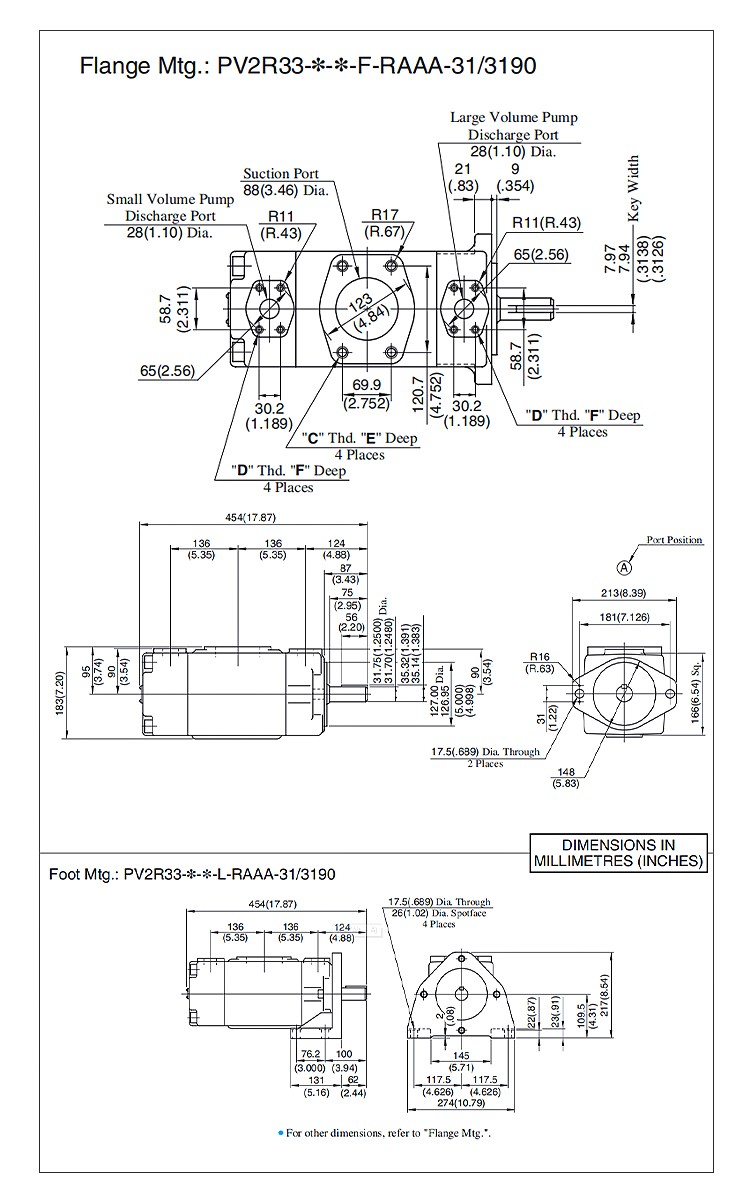 PV2R33-52/60/66/76/94/116-52/60/66/76/94/116-F-RAAA-31