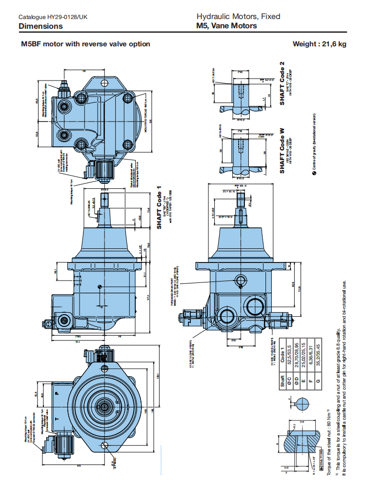 Hydraulic winch motor