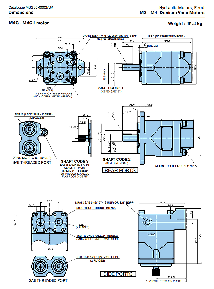 denison vane motor hydraulic