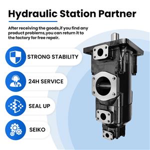 Hydraulic triple pump T6EEC-042/045/050/052/054/057/062/066/072/085-050-025-2R02-A1M0 can replace Denison vane pump