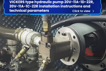 VICKERS type hydraulic pump 20V-11A-1D-22R, 20V-11A-1C-22R installation instructions and technical parameters