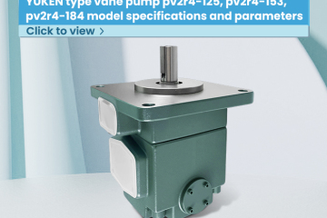 YUKEN type vane pump pv2r4-125, pv2r4-153, pv2r4-184 model specifications and parameters