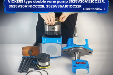 VICKERS type double vane pump 3525V30A121CC22R, 3525V30A141CC22R, 3525V35A101CC22R