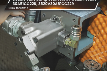 Double vane pump 3520V30A141CC22R, 3520V30A51CC22R, 3520V30A81CC22R