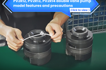 PV2R12, PV2R13, PV2R14 double vane pump model features and precautions