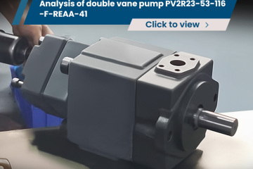 Analysis of double vane pump PV2R23-53-116-F-REAA-41