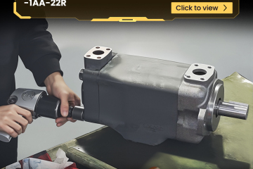 Analysis of double vane pump 4535V-60A25-1AA-22R