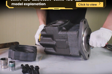 Double vane pump 3525V-30A12-1CC-22R, 3525V-30A14-1CC-22R, 3525V-35A10-1CC-22R model explanation