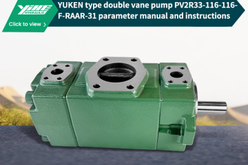 YUKEN type double vane pump PV2R33-116-116-F-RAAR-31 parameter manual and instructions