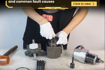 Vane pump PV2R1-23F parameter characteristics and common fault causes