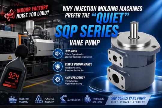 Factory Noise Exceeding Limits? Why Injection Molding Machines Prefer the SQP Series "Quiet" Vane Pumps