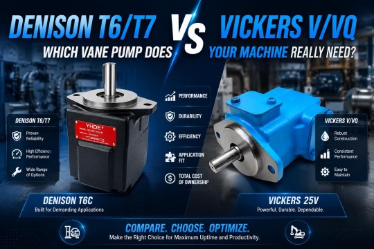 Denison T6/T7 vs. Vickers V/VQ: Which Vane Pump Does Your Machinery Actually Need?