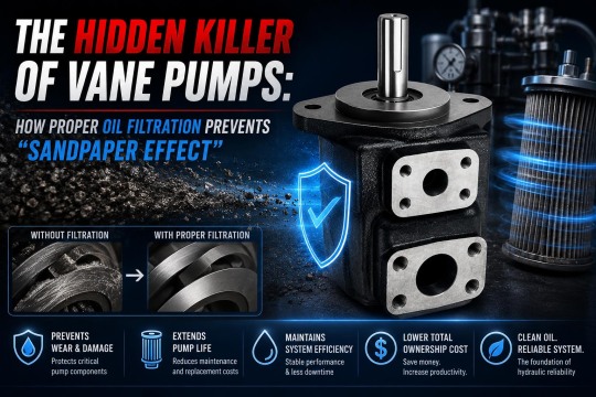 The "Invisible Killer" of Vane Pumps: How to Prevent the "Sandpaper Effect" Through Fluid Filtration