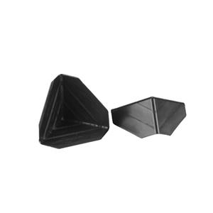 Protecteur d'angle triangle en plastique noir