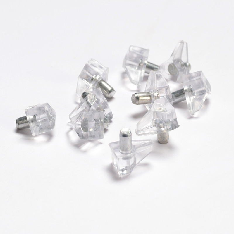 Plastic Clear Shelf Support Pins