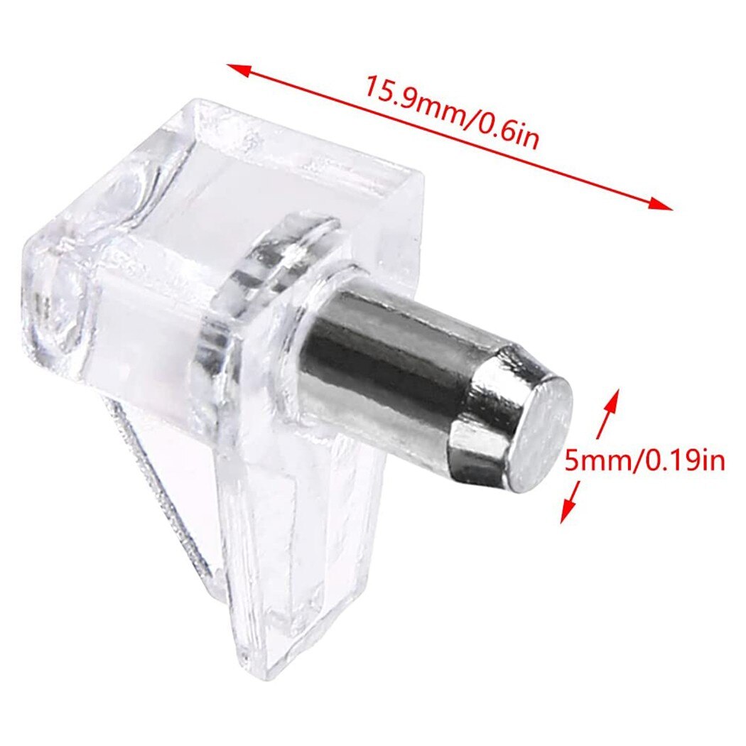 Plastic Clear Shelf Support Pins