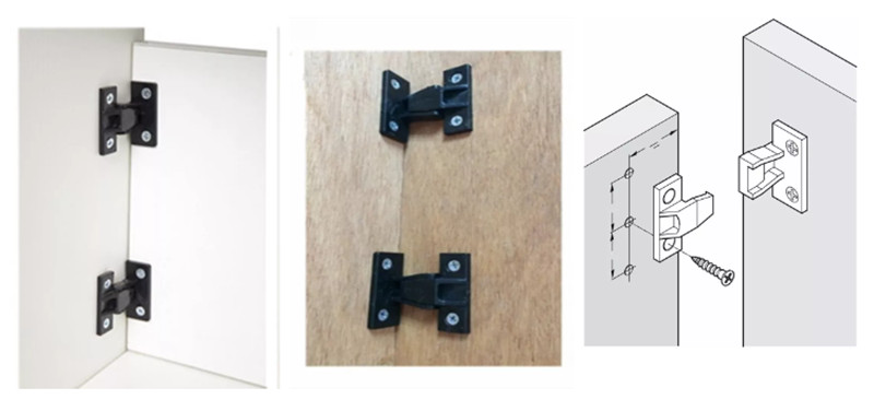 fast installation push on clips for wardrobe