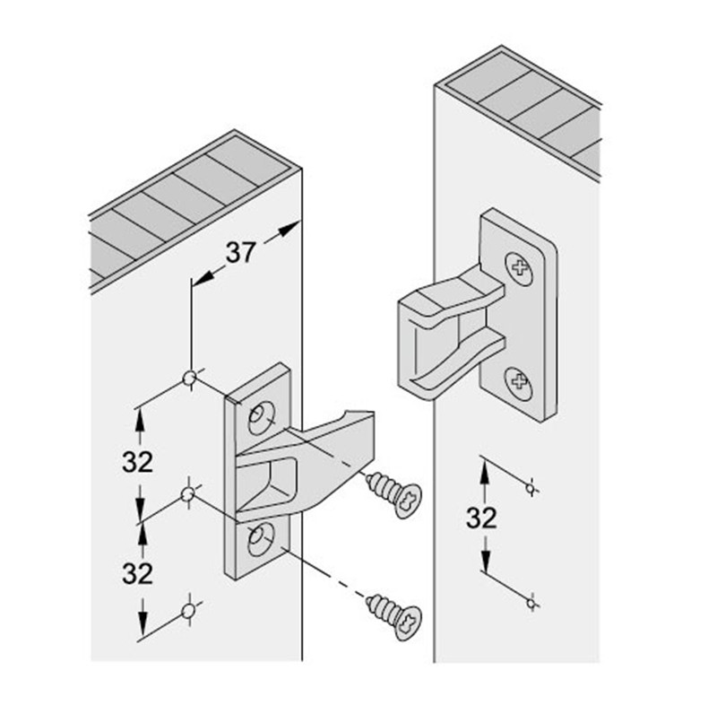 Plastic Furniture Panel Connectors