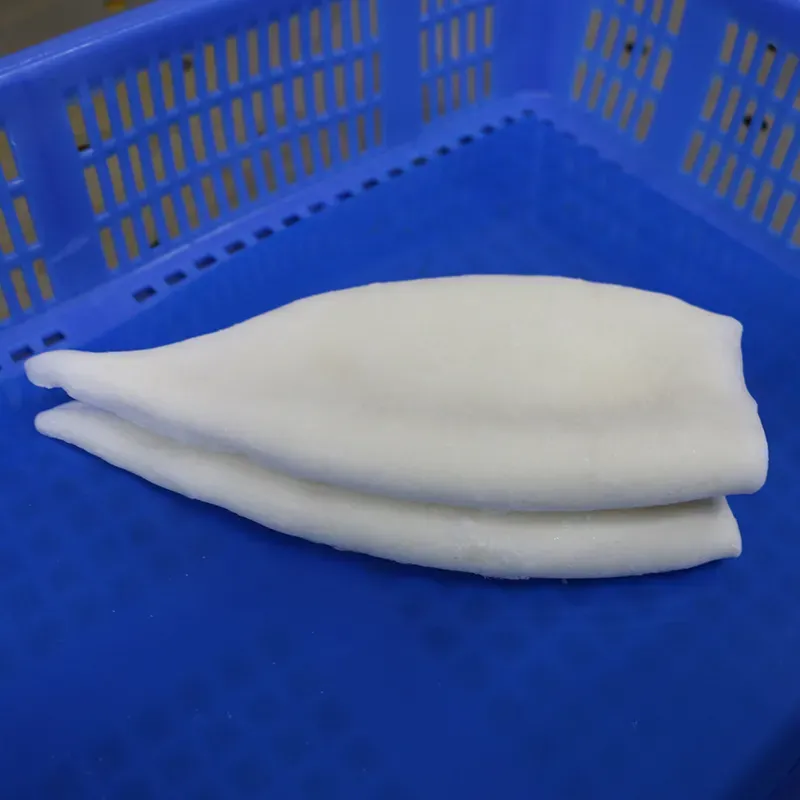 processing frozen squid tube